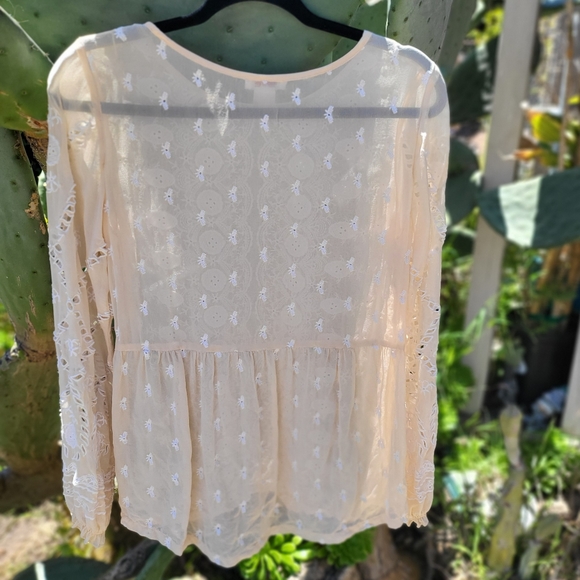 Sundance Angelique Embroidered Eyelet Blouse - Picture 3 of 6